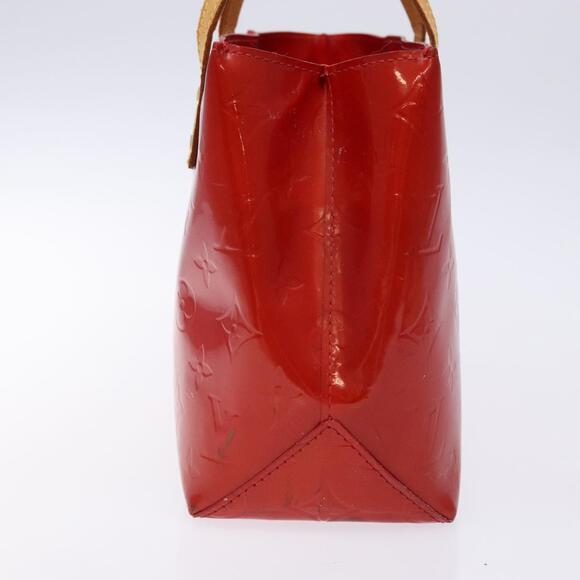 LOUIS VUITTON Monogram Vernis Reade PM Hand Bag Red Rouge M91088 - Picture 3 of 16